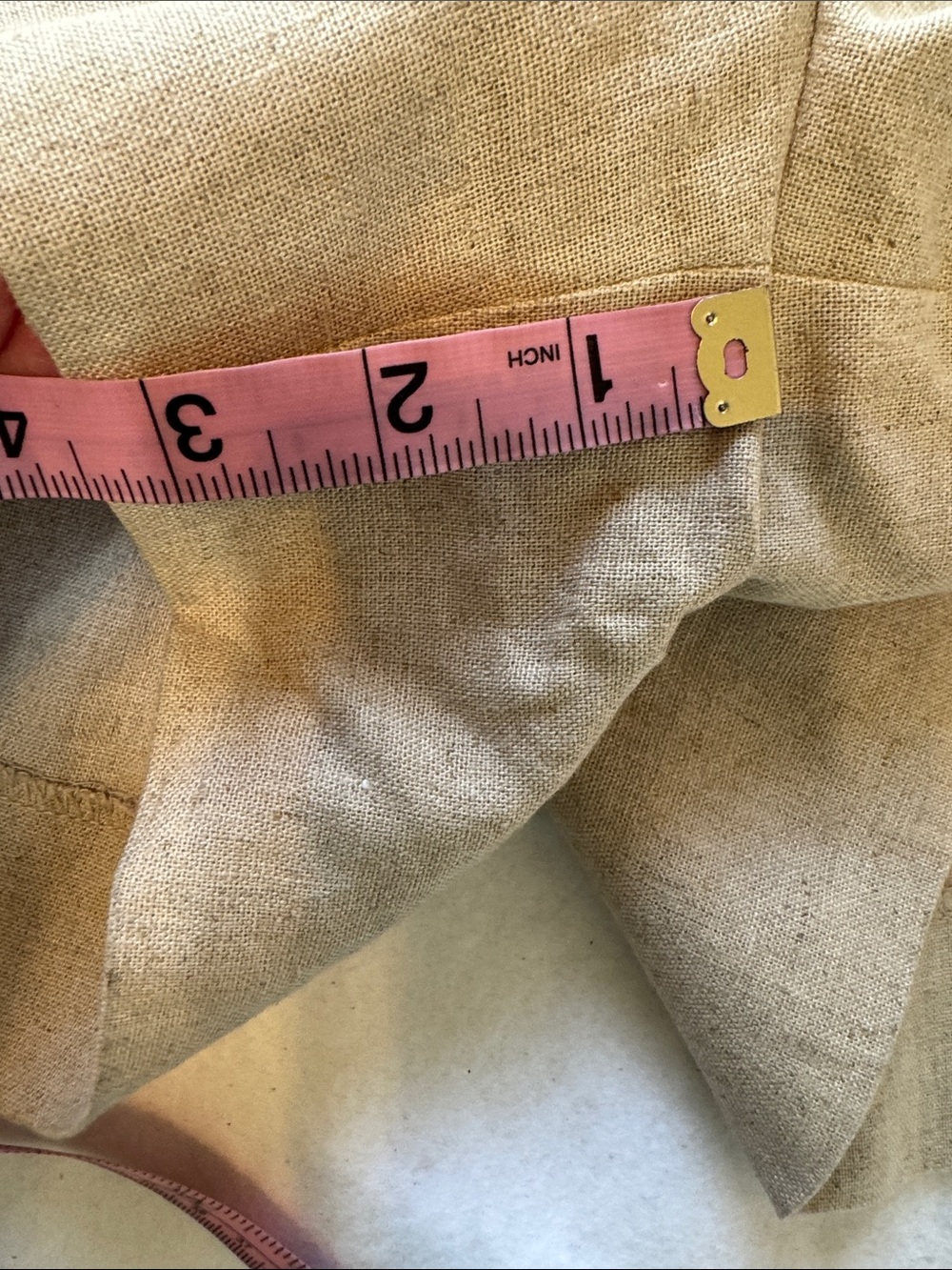 Zara Join Life NWT Linen Viscose Paperbag Shorts L Oatmeal Beige - Picture 6 of 8